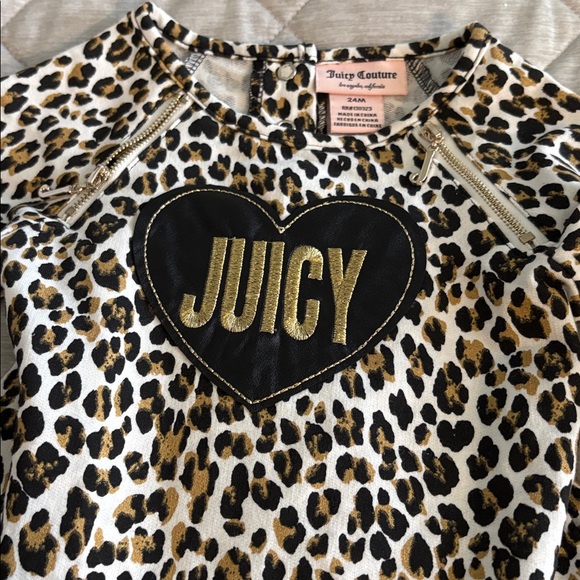 Juicy Couture Leopard Print Dress with Gold Zipper - Picture 3 of 4